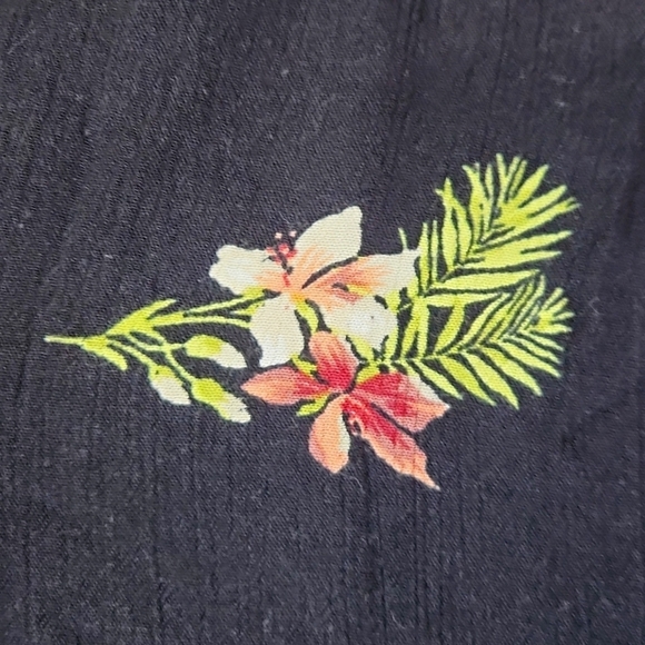 Volcom Black Dark Floral Midi Skirt - Picture 5 of 6